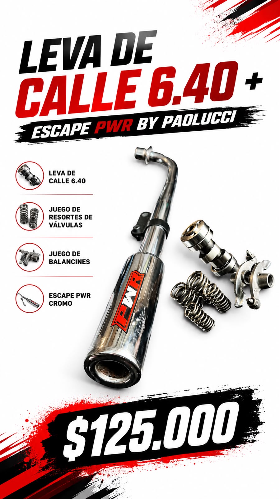 COMBO ESCAPE PAOLUCCI PWR 110 + LEVA DE CALLE 6.40 - COMBOS